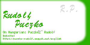 rudolf puczko business card